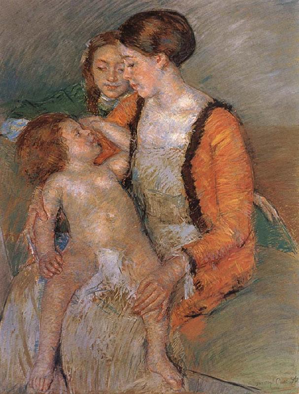 Mary Cassatt Mother and her children Germany oil painting art